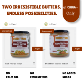 unsweetened-almond-butter-crunchyunsweetened-peanut-butter-creamy